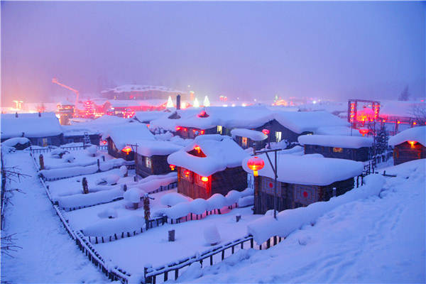 哈爾濱到東升穿越雪鄉,去長白山霧凇島六日游線路簡介